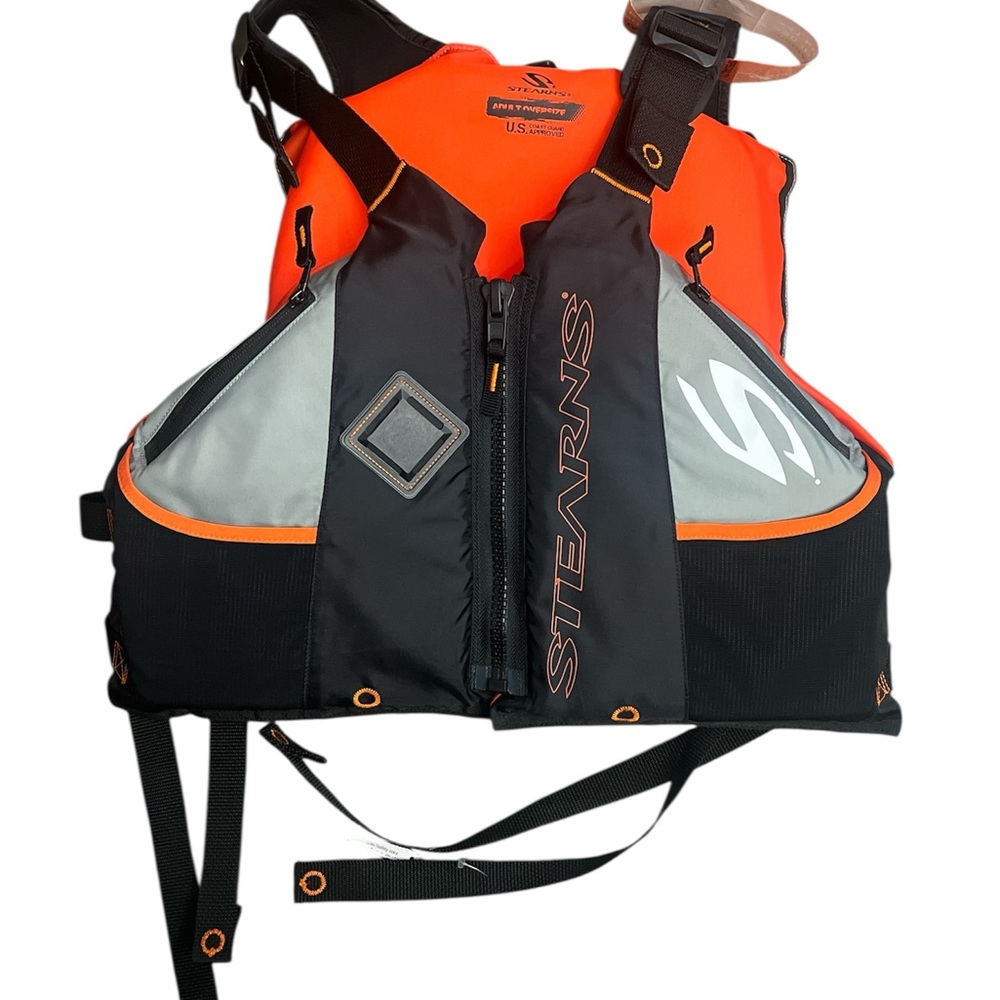 Stearns Adult Hybrid Paddling Life Jacket,Gray Comfortable,Adjustable & Durable